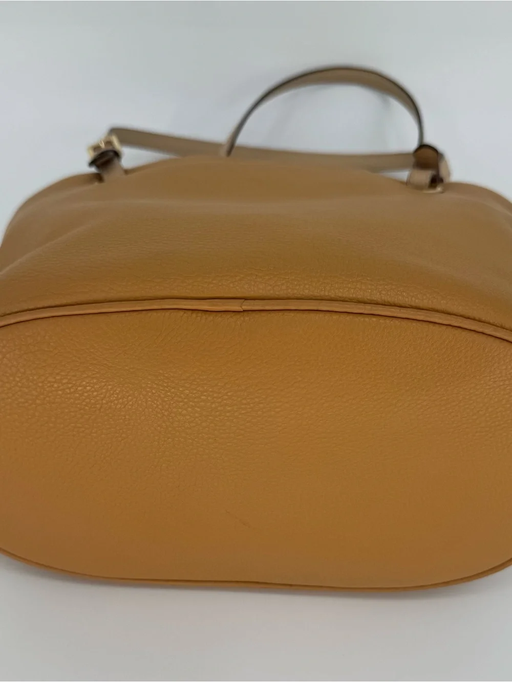 Michael Kors Caramel/Tan Pebbled Leather Tote with MK Charm